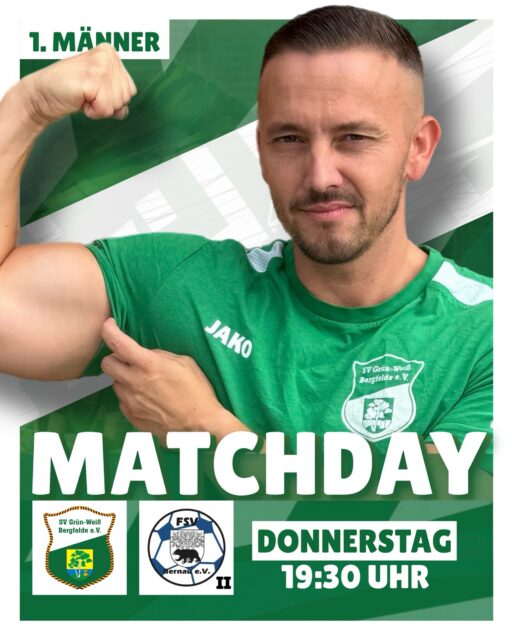 Quasi Englische Woche! 🫡💚

Unsere 1. Männermannschaft steht vor ihrem ersten Flutlicht-Heimspiel der Saison. Bereits am Donnerstagabend gastiert die Zweite des FSV Bernau im heimischen Sportpark. Nach zwei glücklosen Wochen soll endlich wieder der nächste Dreier her!

Für unsere Zweite geht’s am Samstag ins Nachbarschaftsduell mit der Zweiten des SV Glienicke. Nach zwei Siegen in Folge heißt es hier ganz klar: nachlegen! 

#bergfelderjungs