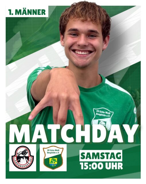 Zurück in die Spur finden! 👆🏼💚

Die Kreisoberliga bleibt verrückt: Nach einem Traumstart musste unsere 1. Männermannschaft zuletzt einige Dämpfer hinnehmen. Doch in einer Liga, in der jeder jeden schlagen kann, ist noch lange nichts entschieden!

Am Samstag geht’s nach Löwenberg und damit direkt zur nächsten Chance, wieder ein Zeichen zu setzen und im engen Rennen der Kreisoberliga Boden gutzumachen. 

#bergfelderjungs