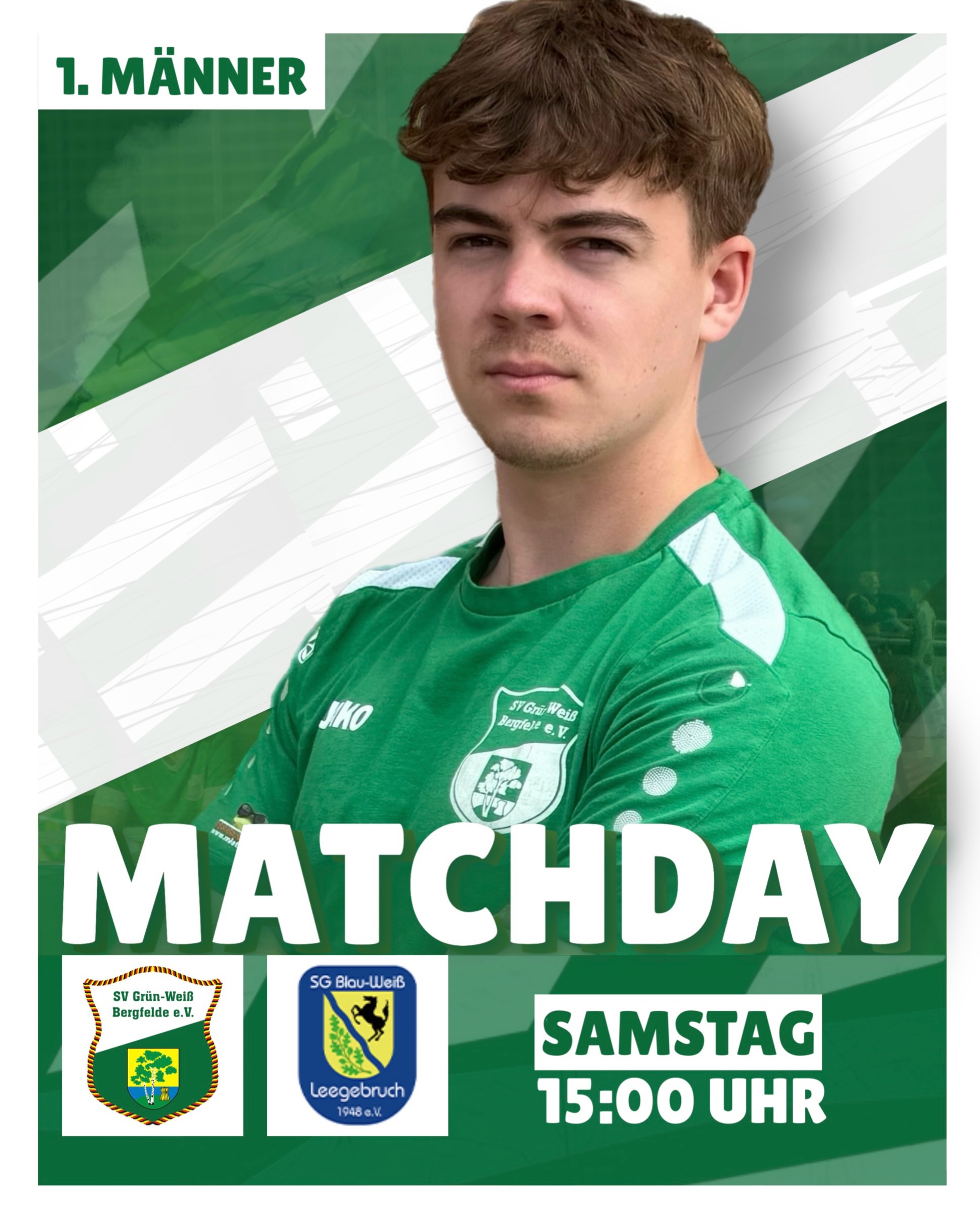 Die nächste Chance direkt vor der Brust! 💚🤍

Apropos Brust: Nach den glücklosen vergangenen Wochen könnte unsere 1. Männer einen echten Brustlöser gut gebrauchen. 

Die nächste Gelegenheit dazu gibt’s am Samstag auf heimischem Grün. Zu Gast ist die Mannschaft aus Leegebruch. Zeit, den Bock umzustoßen und wieder in die Spur zu finden! 

#bergfelderjungs