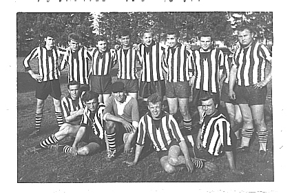 Die Spieler der BSG Aufbau Bergfelde 1961