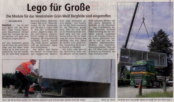 Presseartikel: Lego für Große